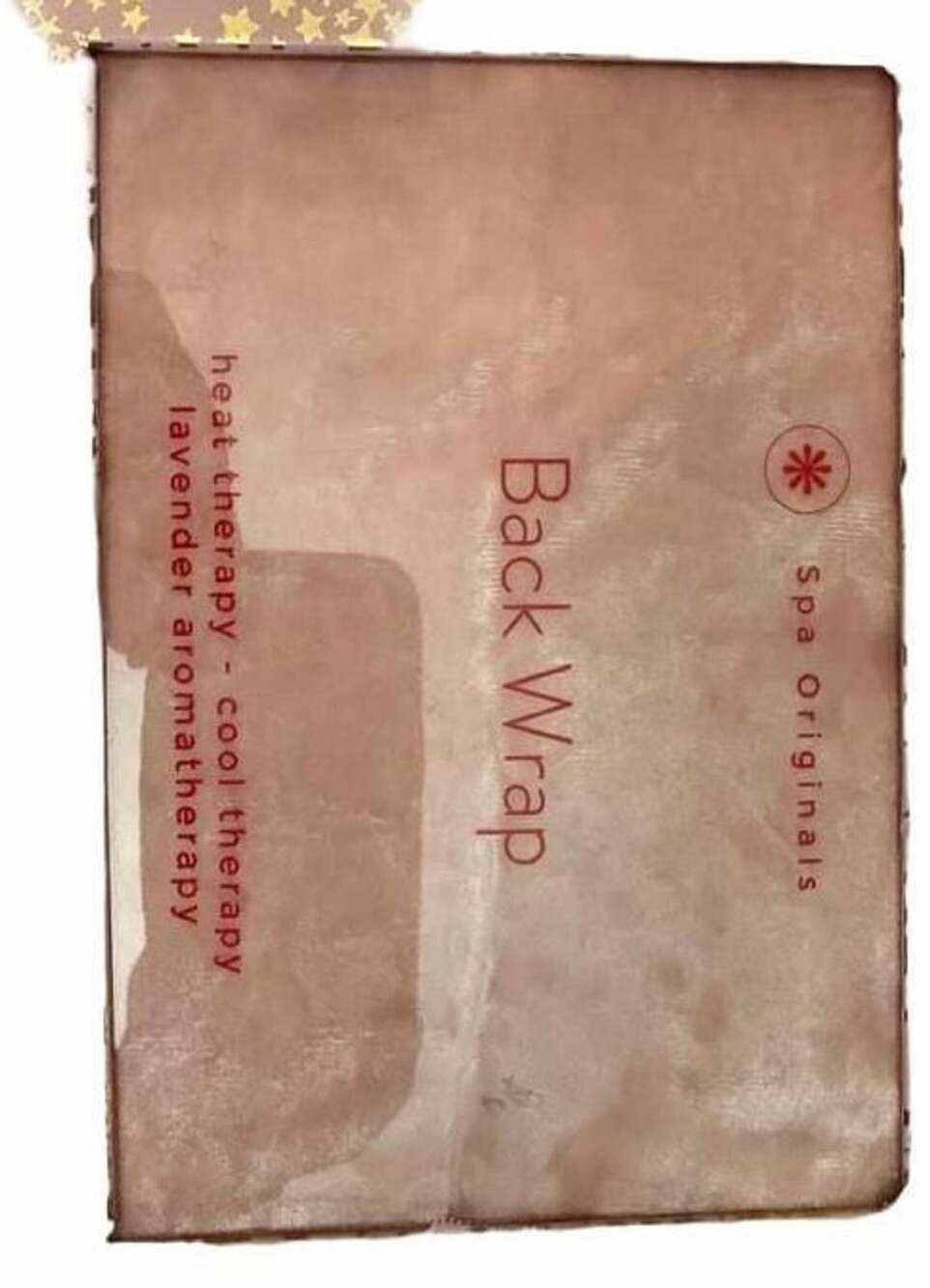 Spa Originals Back Wrap Heat Therapy Cool Therapy Lavender Aromatherapy